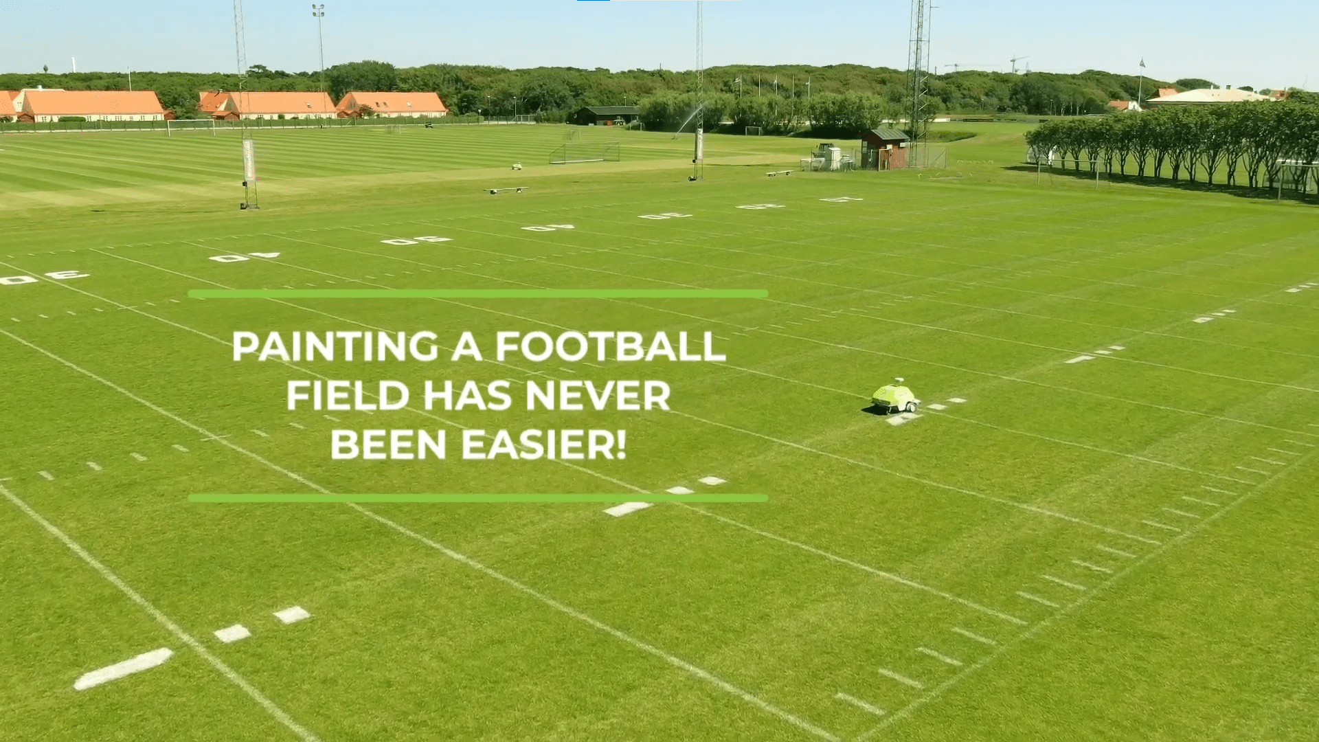 Football Field Painter Gps Paint Robot Turf Tank