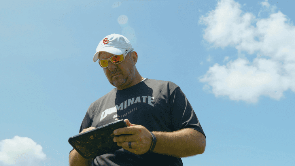 Coach uses Turf Tank tablet to paint fields