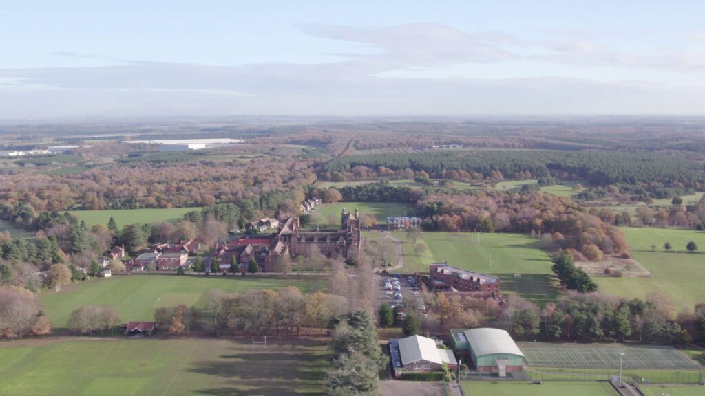 Drone picture form a workshop college