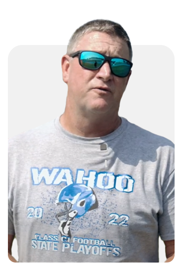 The head football and track coach from Wahoo High School.