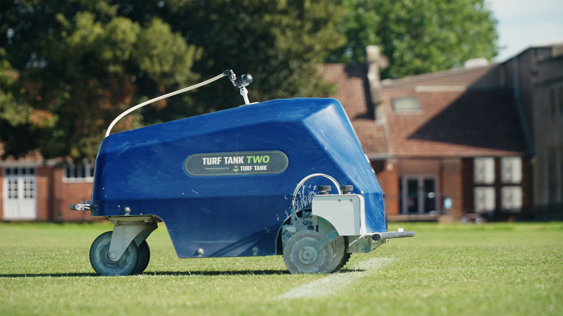 A custom Turf Tank Two in Taunton School wrap design