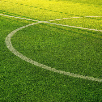 Center circle on a small socccer field